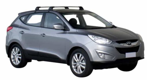 Whispbar Dakdragers Zilver Hyundai ix35 5dr SUV met Glad Dak bouwjaar 2010-e.v. Complete set dakdragers