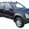 Whispbar Dakdragers Zwart Isuzu D-Max Double Cab 4dr Ute met Glad Dak bouwjaar 2007-2012 Complete set dakdragers