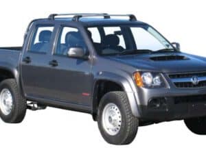 Whispbar Dakdragers Zilver Isuzu Rodeo Double Cab 4dr Ute met Glad Dak bouwjaar 2007-2012 Complete set dakdragers