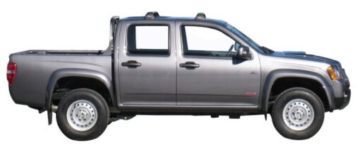 Whispbar Dakdragers Zilver Isuzu Rodeo Double Cab 4dr Ute met Glad Dak bouwjaar 2007-2012 Complete set dakdragers