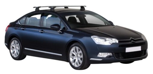 Whispbar Dakdragers Zwart Citroen C5 4dr Sedan met Vaste Bevestigingspunten bouwjaar 2008-e.v. Complete set dakdragers