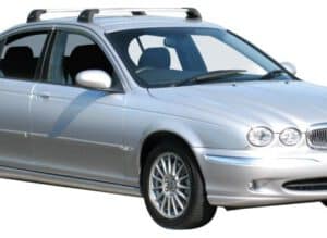 Whispbar Dakdragers Zwart Jaguar X-Type 4dr Sedan met Vaste Bevestigingspunten bouwjaar 2001-2009 Complete set dakdragers