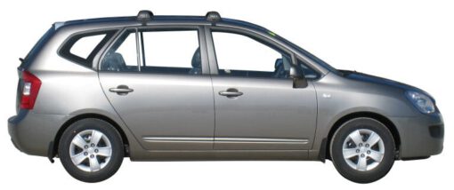 Whispbar Dakdragers Zwart Kia Carens Mk2 5dr MPV met Glad Dak bouwjaar 2006-2012 Complete set dakdragers