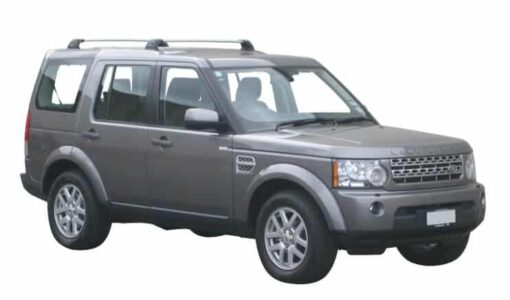 Whispbar Dakdragers Zilver Land Rover Discovery 4 5dr SUV met Vaste Bevestigingspunten bouwjaar 2009-2017 Complete set dakdragers