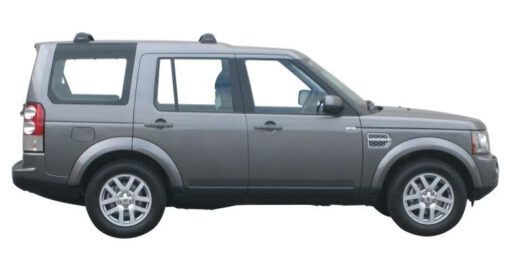 Whispbar Dakdragers Zilver Land Rover Discovery 4 5dr SUV met Vaste Bevestigingspunten bouwjaar 2009-2017 Complete set dakdragers