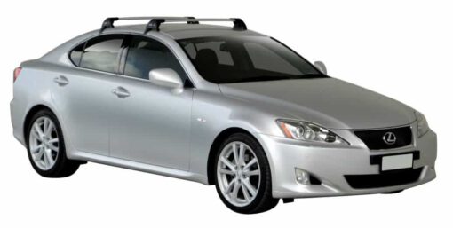 Whispbar Dakdragers Zwart Lexus IS 4dr Sedan met Glad Dak bouwjaar 2006-2013 Complete set dakdragers