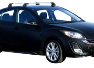 Whispbar Dakdragers Zwart Mazda 3 4dr Sedan met Vaste Bevestigingspunten bouwjaar 2009-2013 Complete set dakdragers