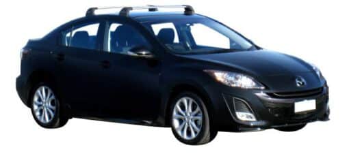 Whispbar Dakdragers Zwart Mazda 3 4dr Sedan met Vaste Bevestigingspunten bouwjaar 2009-2013 Complete set dakdragers