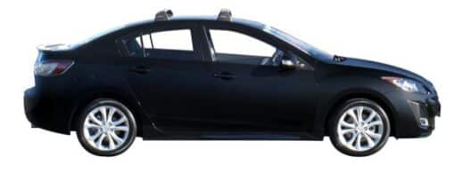 Whispbar Dakdragers Zwart Mazda 3 4dr Sedan met Vaste Bevestigingspunten bouwjaar 2009-2013 Complete set dakdragers