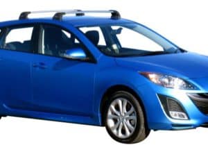 Whispbar Dakdragers Zwart Mazda 3 5dr Hatch met Vaste Bevestigingspunten bouwjaar 2009-2013 Complete set dakdragers