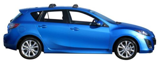 Whispbar Dakdragers Zwart Mazda 3 5dr Hatch met Vaste Bevestigingspunten bouwjaar 2009-2013 Complete set dakdragers