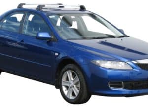 Whispbar Dakdragers Zwart Mazda 6 4dr Sedan met Vaste Bevestigingspunten bouwjaar 2002-2007 Complete set dakdragers