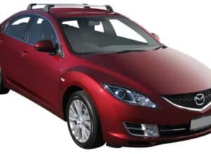 Whispbar Dakdragers Zwart Mazda 6 4dr Sedan met Vaste Bevestigingspunten bouwjaar 2007-2011 Complete set dakdragers