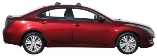 Whispbar Dakdragers Zwart Mazda 6 4dr Sedan met Vaste Bevestigingspunten bouwjaar 2007-2011 Complete set dakdragers