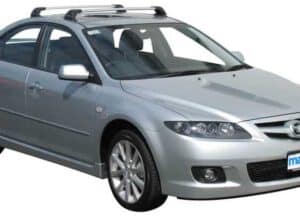 Whispbar Dakdragers Zwart Mazda 6 5dr Hatch met Vaste Bevestigingspunten bouwjaar 2002-2007 Complete set dakdragers