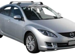 Whispbar Dakdragers Zwart Mazda 6 5dr Liftback met Vaste Bevestigingspunten bouwjaar 2007-2012 Complete set dakdragers