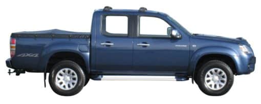 Whispbar Dakdragers Zilver Mazda BT-50 Crew Cab 4dr Ute met Glad Dak bouwjaar 2007-2012 Complete set dakdragers