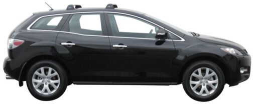 Whispbar Dakdragers Zwart Mazda CX-7 5dr SUV met Vaste Bevestigingspunten bouwjaar 2006-2012 Complete set dakdragers