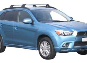 Whispbar Dakdragers Zwart Mitsubishi ASX 5dr SUV met Geintegreerde dakrails bouwjaar 2010-2016 Complete set dakdragers