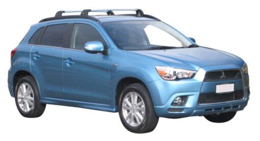 Whispbar Dakdragers Zwart Mitsubishi ASX 5dr SUV met Geintegreerde dakrails bouwjaar 2010-2016 Complete set dakdragers