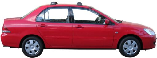 Whispbar Dakdragers Zwart Mitsubishi Cedia 4dr Sedan met Vaste Bevestigingspunten bouwjaar 2003-2007 Complete set dakdragers