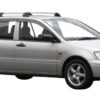 Whispbar Dakdragers Zwart Mitsubishi Lancer 5dr Estate met Vaste Bevestigingspunten bouwjaar 2000-2003 Complete set dakdragers