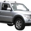 Whispbar Dakdragers Zwart Mitsubishi Montero 3dr SUV met Vaste Bevestigingspunten bouwjaar 1999-2006 Complete set dakdragers