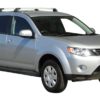 Whispbar Dakdragers Zwart Mitsubishi Outlander 5dr SUV met Vaste Bevestigingspunten bouwjaar 2005-2012 Complete set dakdragers