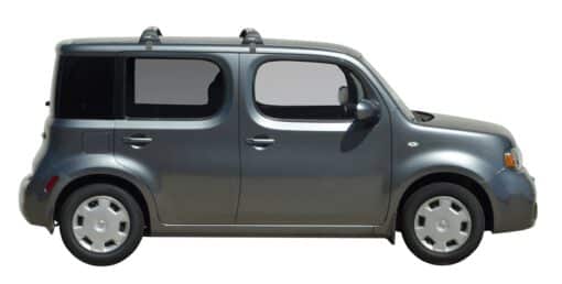 Whispbar Dakdragers Zwart Nissan Cube 5dr MPV met Glad Dak bouwjaar 2009-2014 Complete set dakdragers
