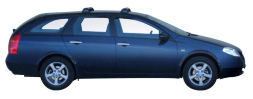 Whispbar Dakdragers Zilver Nissan Primera W12 5dr Estate met Vaste Bevestigingspunten bouwjaar 2002-2007 Complete set dakdragers