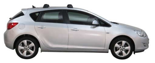 Whispbar Dakdragers Zwart Opel Astra 5dr Hatch met Vaste Bevestigingspunten bouwjaar 2010-2015 Complete set dakdragers