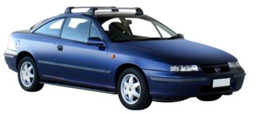 Whispbar Dakdragers Zwart Opel Calibra 2dr Coupe met Vaste Bevestigingspunten bouwjaar 1989-1997 Complete set dakdragers