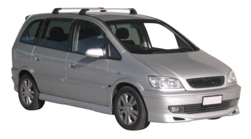 Whispbar Dakdragers Zwart Opel Zafira 5dr MPV met Vaste Bevestigingspunten bouwjaar 1998-2004 Complete set dakdragers