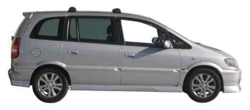 Whispbar Dakdragers Zwart Opel Zafira 5dr MPV met Vaste Bevestigingspunten bouwjaar 1998-2004 Complete set dakdragers