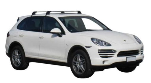 Whispbar Dakdragers Zilver Porsche Cayenne 5dr SUV met Glad Dak bouwjaar 2010-2014 Complete set dakdragers