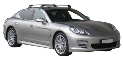 Whispbar Dakdragers Zilver Porsche Panamera 4dr Sedan met Vaste Bevestigingspunten bouwjaar 2009-2016 Complete set dakdragers