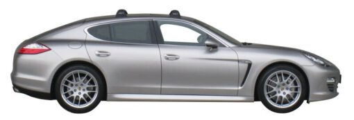 Whispbar Dakdragers Zilver Porsche Panamera 4dr Sedan met Vaste Bevestigingspunten bouwjaar 2009-2016 Complete set dakdragers