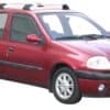 Whispbar Dakdragers Zilver Renault Clio Mk2 5dr Hatch met Glad Dak bouwjaar 1998-2005 Complete set dakdragers