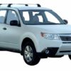 Whispbar Dakdragers Zwart Subaru Forester 5dr SUV met Vaste Bevestigingspunten bouwjaar 2008-2012 Complete set dakdragers
