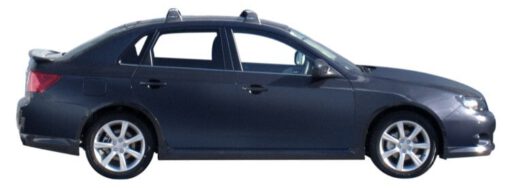 Whispbar Dakdragers Zwart Subaru Impreza Mk3 4dr Sedan met Vaste Bevestigingspunten bouwjaar 2007-2012 Complete set dakdragers