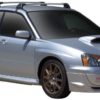 Whispbar Dakdragers Zwart Subaru Impreza 4dr Sedan met Glad Dak bouwjaar 2001-2007 Complete set dakdragers