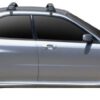 Whispbar Dakdragers Zwart Subaru Impreza 4dr Sedan met Glad Dak bouwjaar 2001-2007 Complete set dakdragers