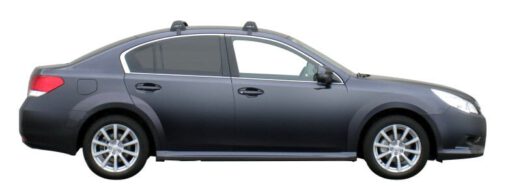 Whispbar Dakdragers Zwart Subaru Legacy 4dr Sedan met Glad Dak bouwjaar 2009-2014 Complete set dakdragers