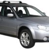 Whispbar Dakdragers Zilver Subaru Outback 5dr Estate met Geintegreerde dakrails bouwjaar 2004-2009 Complete set dakdragers