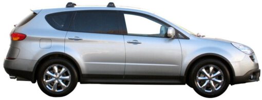Whispbar Dakdragers Zilver Subaru Tribeca 5dr SUV met Vaste Bevestigingspunten bouwjaar 2006-2007 Complete set dakdragers