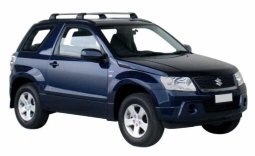 Whispbar Dakdragers Zwart Suzuki Escudo 3dr SUV met Geintegreerde dakrails bouwjaar 2005-2015 Complete set dakdragers