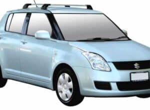 Whispbar Dakdragers Zwart Suzuki Swift 5dr Hatch met Vaste Bevestigingspunten bouwjaar 2004-2010 Complete set dakdragers