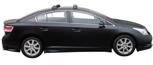 Whispbar Dakdragers Zilver Toyota Avensis 4dr Sedan met Glad Dak bouwjaar 2009-e.v. Complete set dakdragers