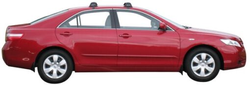 Whispbar Dakdragers Zwart Toyota Camry 4dr Sedan met Glad Dak bouwjaar 2006-2012 Complete set dakdragers