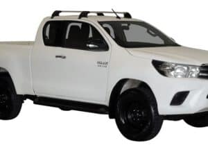 Whispbar Dakdragers Zilver Toyota HiLux Extra Cab 4dr Ute met Glad Dak bouwjaar 2016-e.v. Complete set dakdragers